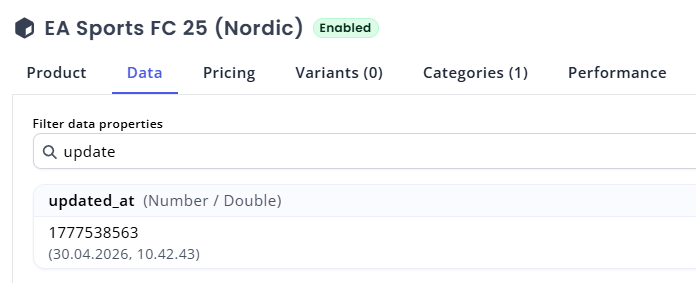 entity data