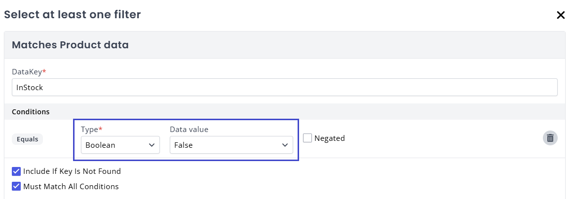 Assign the Boolean value a true/false condition