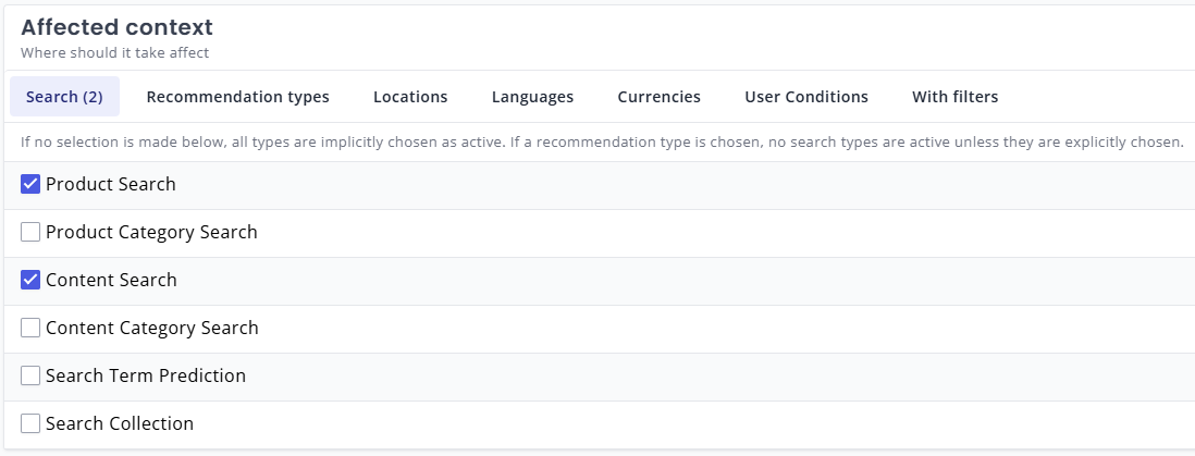 Affected Context: Request Types