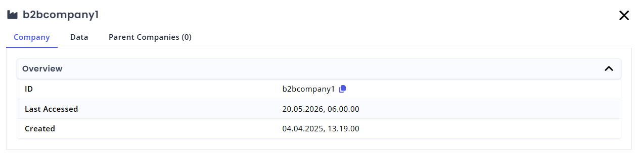 My Relewise Company Details