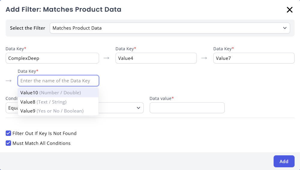 Merchandising on Data in a Data Object