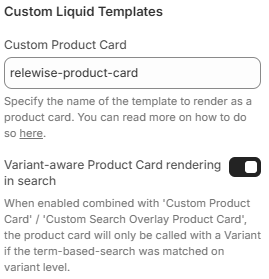 Enable Variant-aware Product Cards